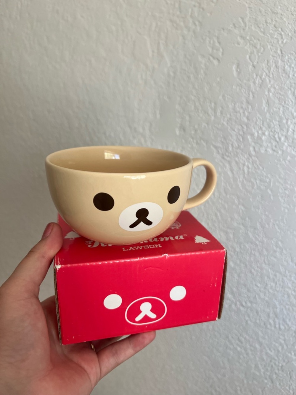 Rilakkuma Beige Bear Face Ceramic Mug